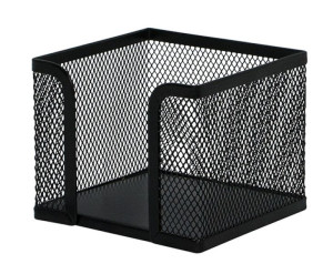 Pojemnik Na Karteczki Office Set Metalowy Czarny