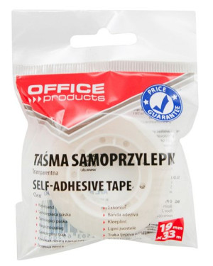 Taśma Biurowa 19mm 33m Zawieszka Transparentna