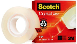 Taśma Biurowa Crystal Clear Transparentna 19mm 33m