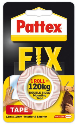 Taśma Dwustronna Fix 1,5m X 19mm 120kg