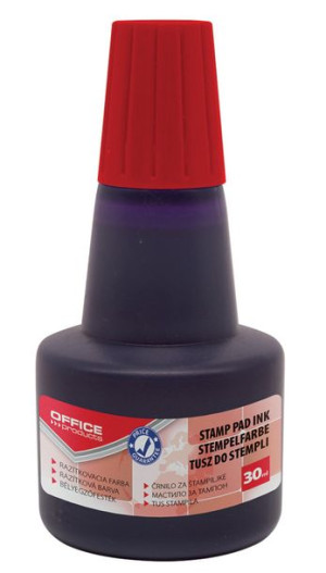 Tusz Do Pieczątek 30ml Czerwony