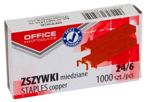 Zszywki 24/6 Miedziane 1000 Szt