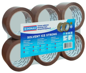 Taśma Pakowa Solvent 48mm 60m 42mikr Brązowa 6 Szt