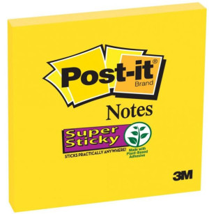 Karteczki Samoprzylepne Super Sticky 76x76mm 1x90 Kart. Żółte