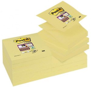 Karteczki Samoprzylepne Super Sticky Z-notes 76x76mm 1x90 Kart. Żółte