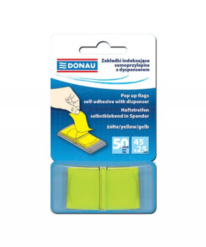 Zakładki Indeksujące Pp 25x45mm 1x50 Kart. Żółte