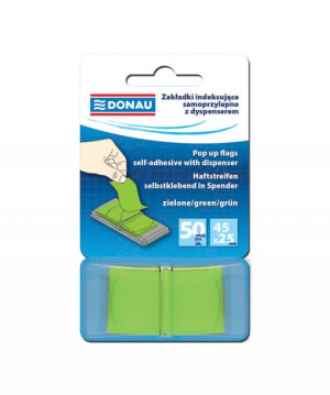 Zakładki Indeksujące Pp 25x45mm 1x50 Kart. Zielone