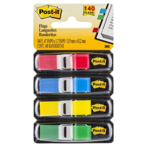 Zakładki Indeksujące Pp 11,9x43,1mm 4x35 Kart. Mix Kolorów