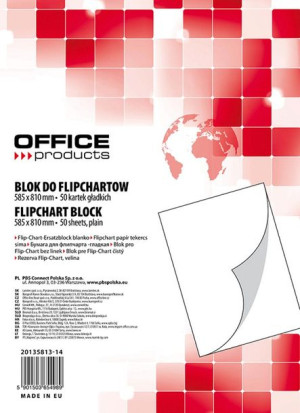 Blok Do Flipchartów Gładki 58,5x81cm 50 Kart. Biały