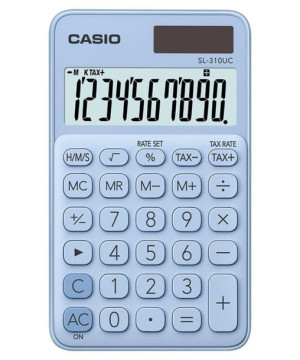 Kalkulator Kieszonkowy Sl-310uc-lb-b 10-cyfrowy 70x118mm Jasnoniebieski