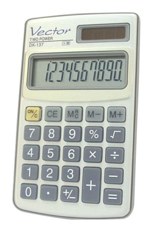 Kalkulator Kieszonkowy Kav Dk-137 10-cyfrowy 61x102mm Metalowy