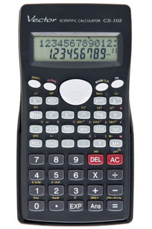 Kalkulator Naukowy Kav Cs-102 244 Funkcji 84x154mm Czarny