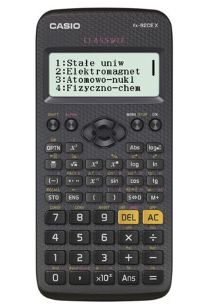 Kalkulator Naukowy Fx-82cex 379 Funkcji 77x166mm Czarny