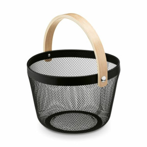Koszyk Organizer Z Rączką Czarny 26x18 Cm