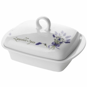 Maselniczka Porcelanowa Z Pokrywką Lawenda