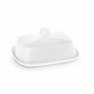 Maselniczka Ceramiczna Z Pokrywką Biała