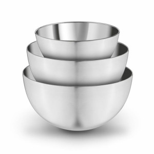 Zestaw 3 Misek Kuchennych Ze Stali Nierdzewnej 19/24/27.5 Cm