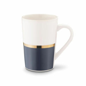 Kubek Porcelanowy Onyx Biało-granatowy 460 Ml