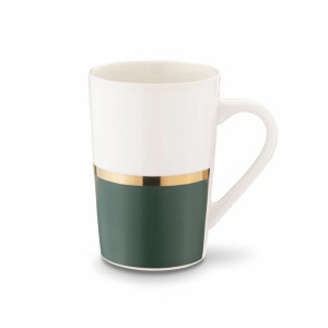 Kubek Porcelanowy Onyx Biało-zielony 460 Ml