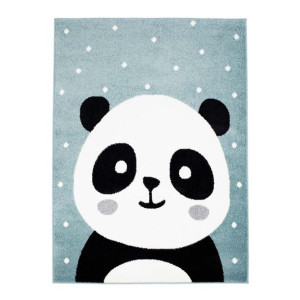 Dywan dziecięcy Bubble Kids 1334 Panda niebieski - 160 x 225