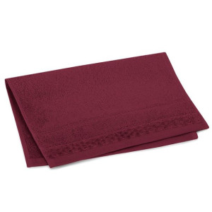 AmeliaHome Ręcznik bawełniany RUBRUM 30x50 bordowy