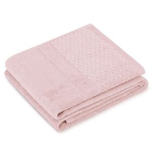 AmeliaHome Ręcznik bawełniany RUBRUM 70x130 pudrowy róż