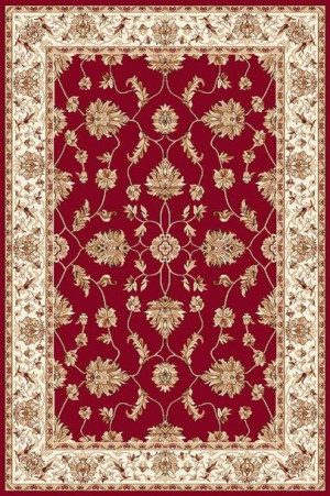 Dywan klasyczny do salonu BEGONIA Bordo STANDARD