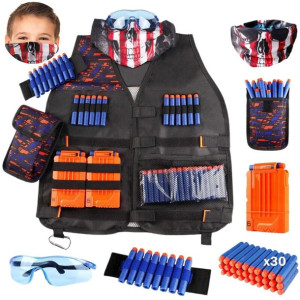 Nerf - Akcesoria Kamizelka Okulary Naboje Pas