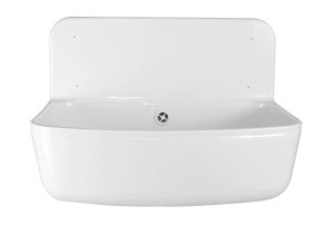 Zlew gospodarczy biały do ogrodu warsztatu, pracowni 490x350 mm z tworzywa