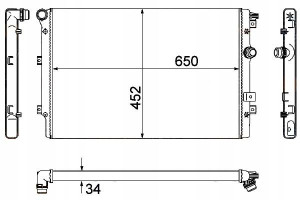 Hella Chłodnica Wody 8mk376901-021