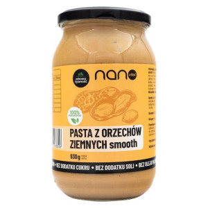 Nanovital Pasta ORZACHOWA z orzechów ziemnych SMOOTH masło orzechowe 930g
