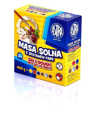 Masa solna 0,45kg z zestawem farb - Astra