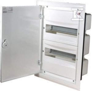 Rozdzielnica podtynkowa, drzwi metalowe, IP40, ERP12-2