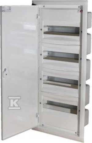 Rozdzielnica podtynkowa, drzwi metalowe, IP40, ERP12-4