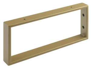 Wspornik / wieszak na ręcznik 35x15x4 cm  stal malowana, złoty mat