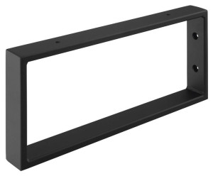 Wspornik / wieszak na ręcznik 35x15x4 cm  stal malowana, czarny mat