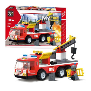 Wóz strażacki BLOCKI MyFireBrigade 188 el.