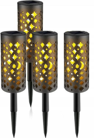 4x Lampy Solarne Ogrodowe Lampiony Lampa Do Ogrodu