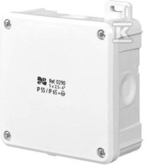 Puszka 2K IP55 / IP65 98x98x46 Biała
