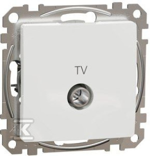 Gniazdo TV końcowe (4dB), biały SEDNA DESIGN