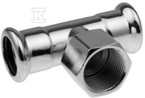 Trójnik z GW KAN-therm Steel - 28 x Rp3/4 x 28