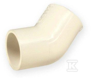 Kolano 45˚ KW/KW PVC-C 3/4"