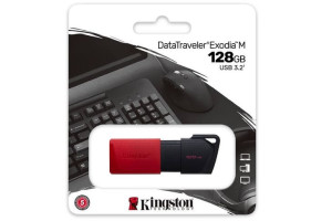 PENDRIVE KINGSTON 128GB DataTraveler Exodia M USB 3.2 RED