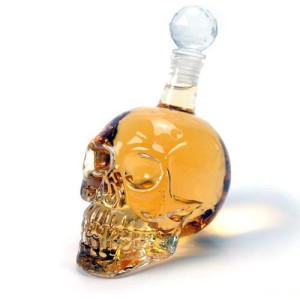 KARAFKA CZASZKA Szkło 650ml Prezent dla twardziela