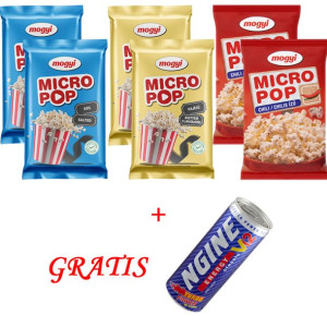 Mix smaków Popcorn 6x 100g Mogyi