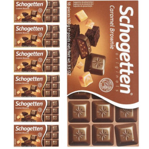 7x  Schogetten Czekolada mleczna z nadzieniem brownie 100g