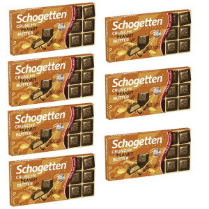 7x Czekolada Schogetten Peanut krem orzechowy 100g
