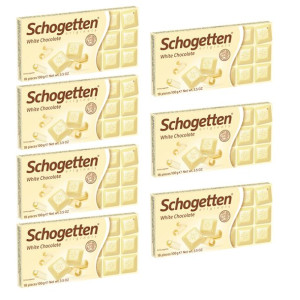 7x Schogetten Czekolada Biała 100g