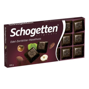 Czekolada Schogetten Dark with Hazelnuts 100g