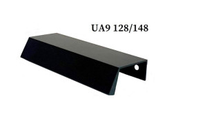 Uchwyt Meblowy Krawędziowy Czarny Mat 128/148 Ua9